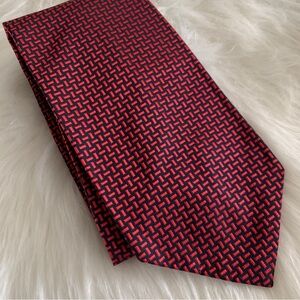 Bill Blass Bonwit Teller Imported Silk Red Mens Tie